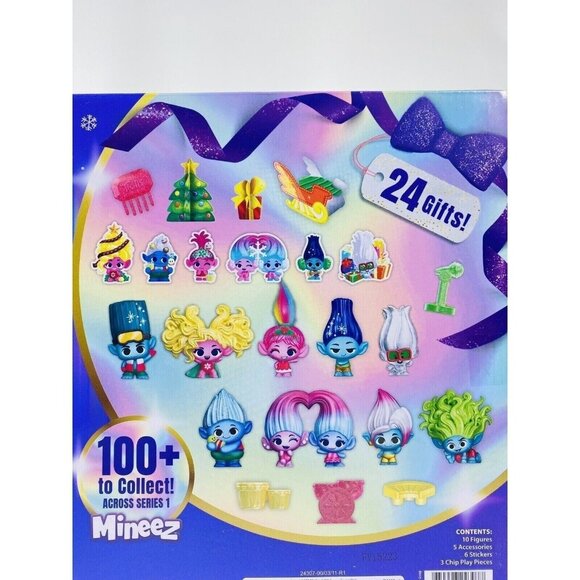 Trolls Christmas Advent Calendar Band Together Mineez Countdown 24 Pieces - Picture 9 of 9